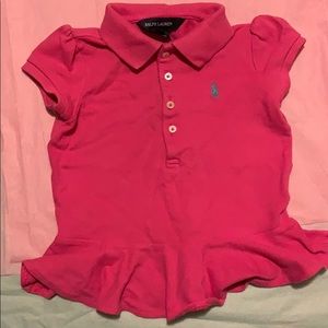 Girls Ralph Lauren peplum polo
